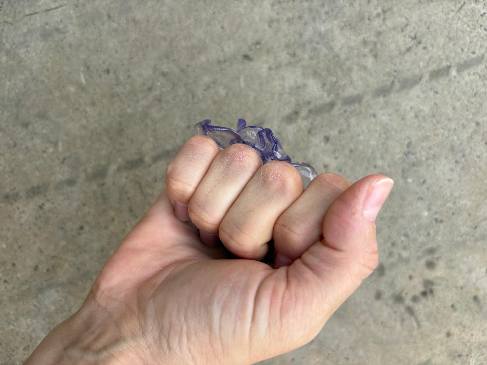 Anillo Flor Grande Lila