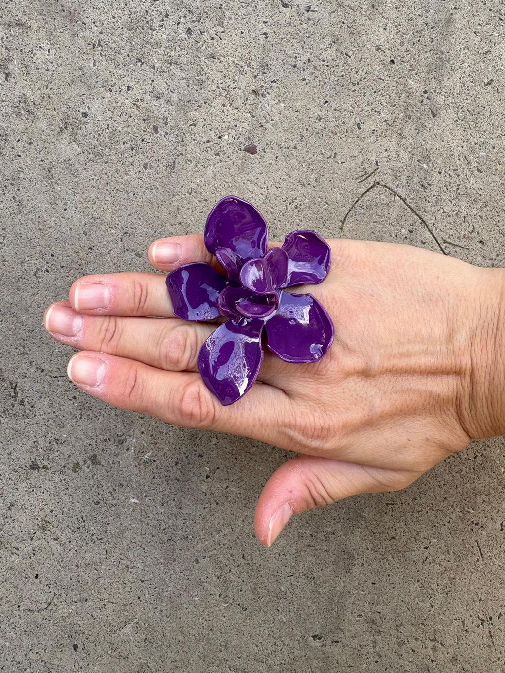 Anillo Flor Morado