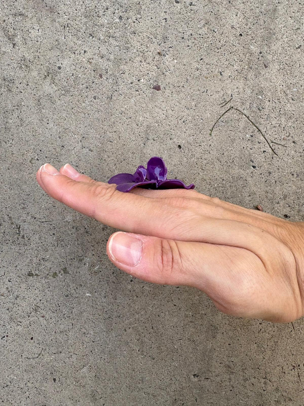Anillo Flor Morado