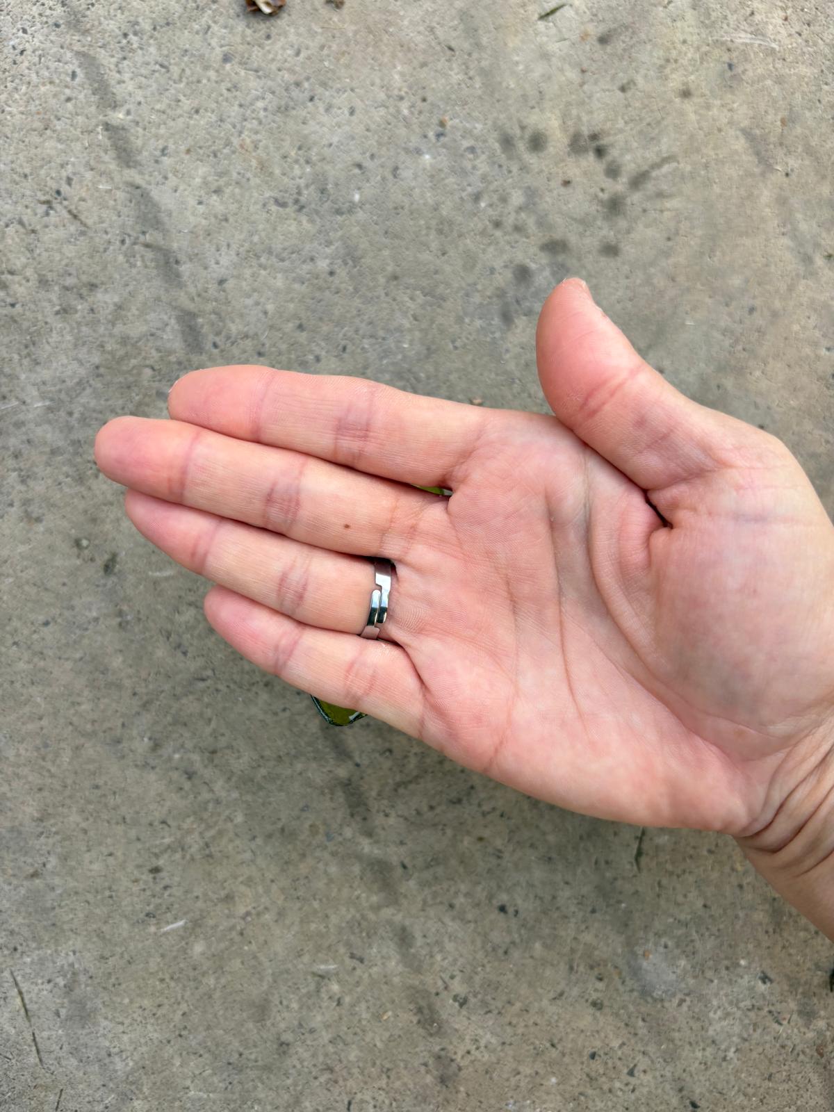 Anillo Flor Verde Oliva