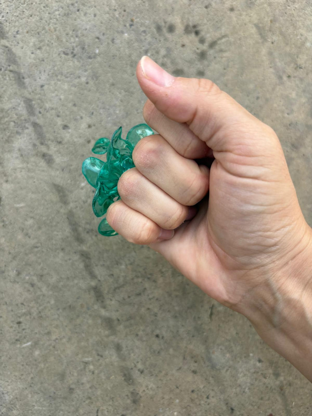 Anillo Flor grande Aguamarina