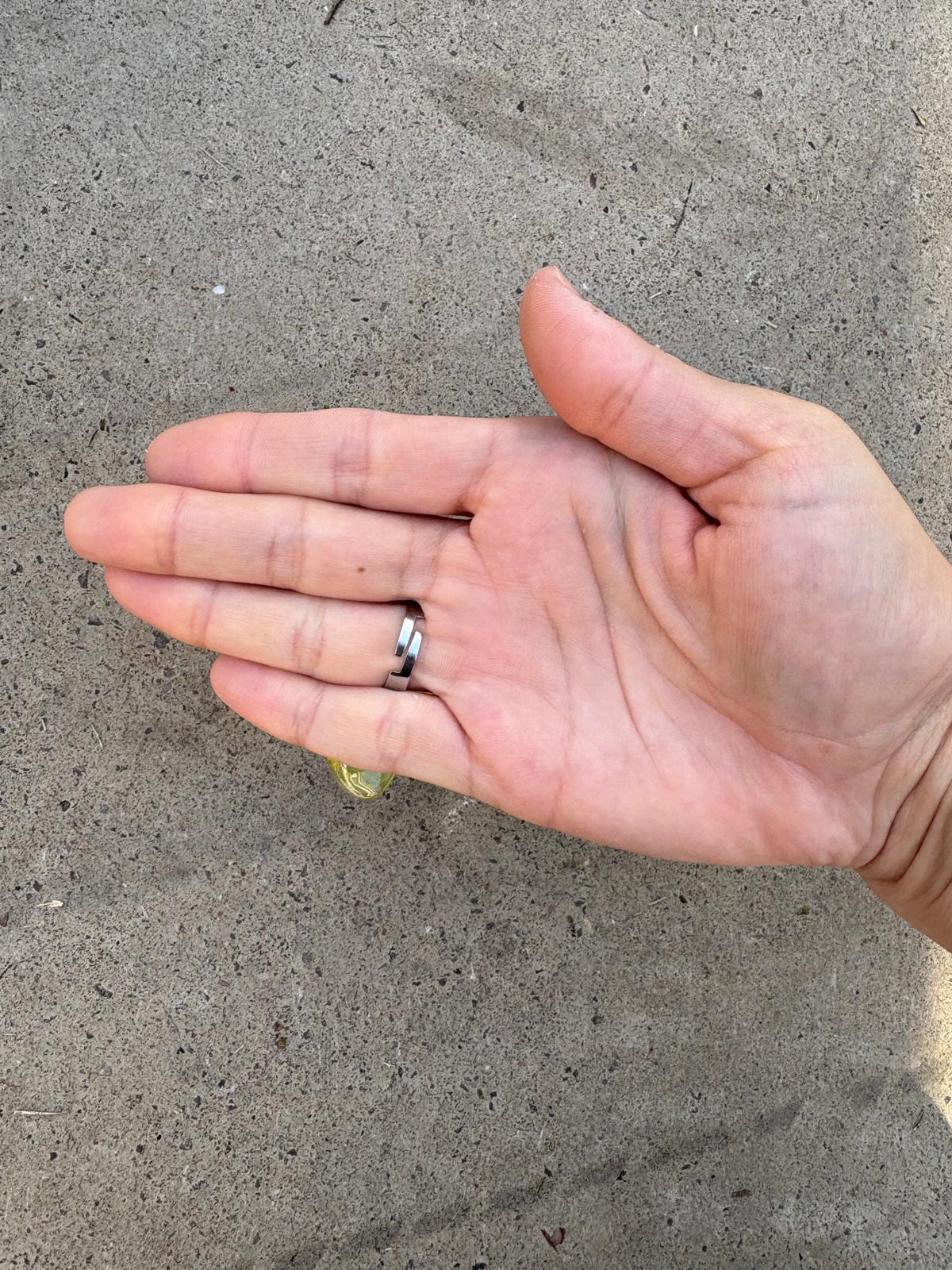 Anillo Flor grande Amarillo