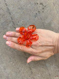 Anillo Flor grande Naranja