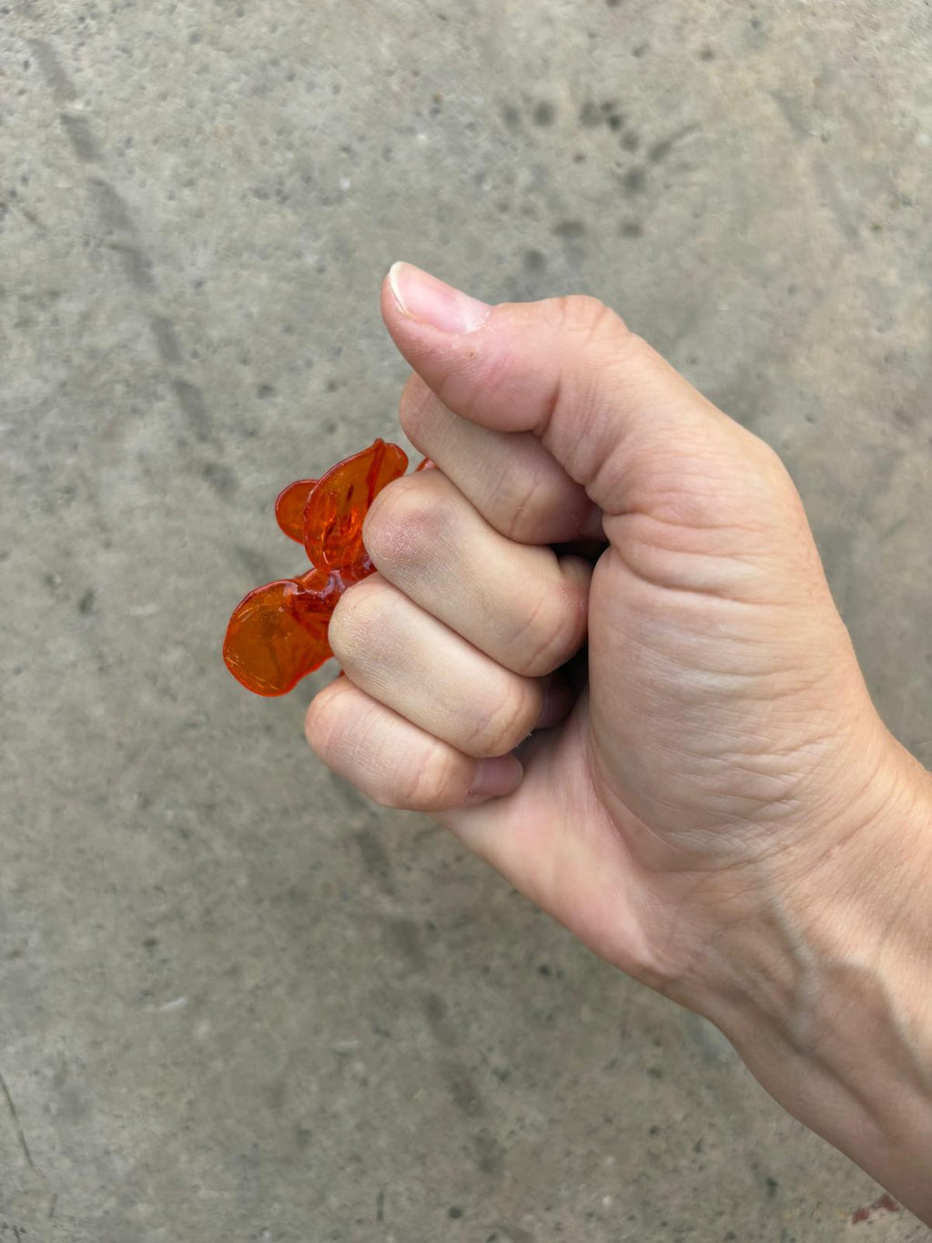 Anillo Flor grande Naranja