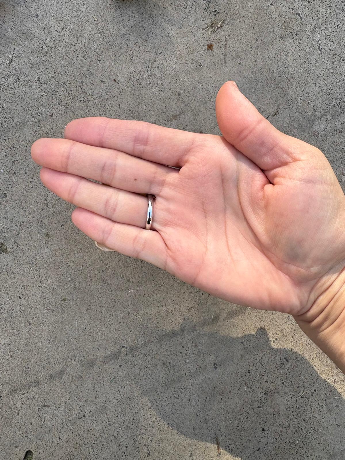 Anillo Magnolia nacar Beige