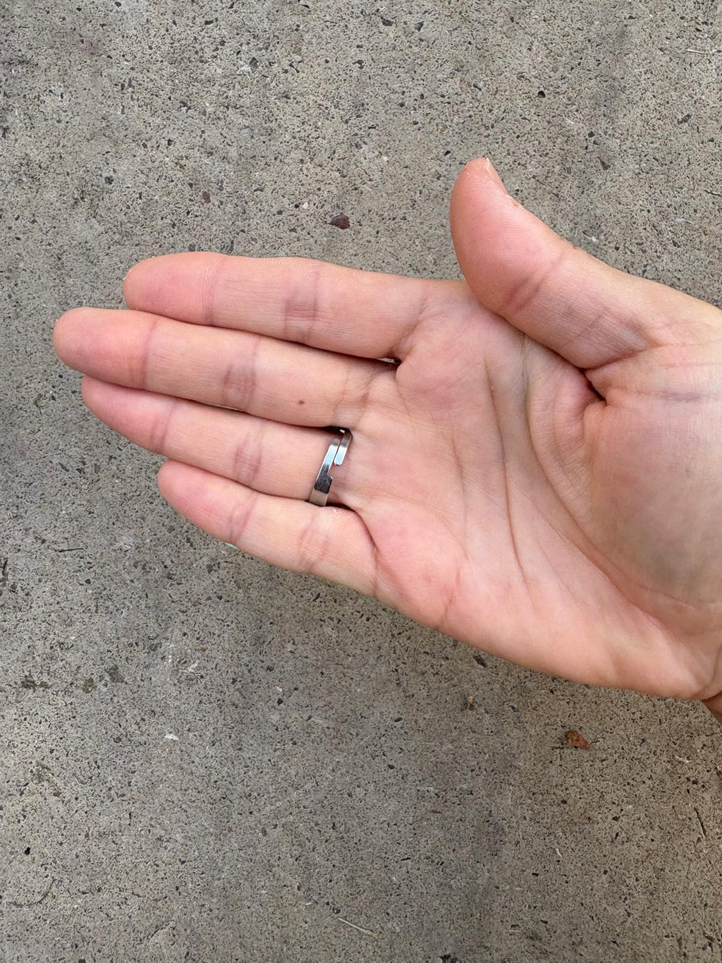 Anillo flor verde menta