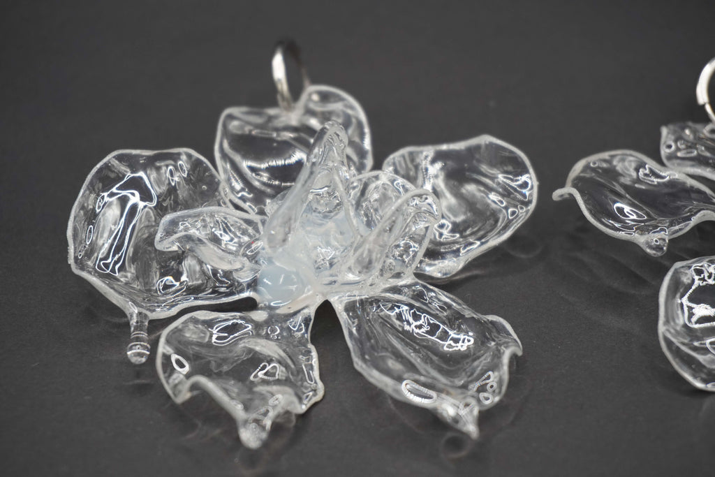 Pendientes XL transparente
