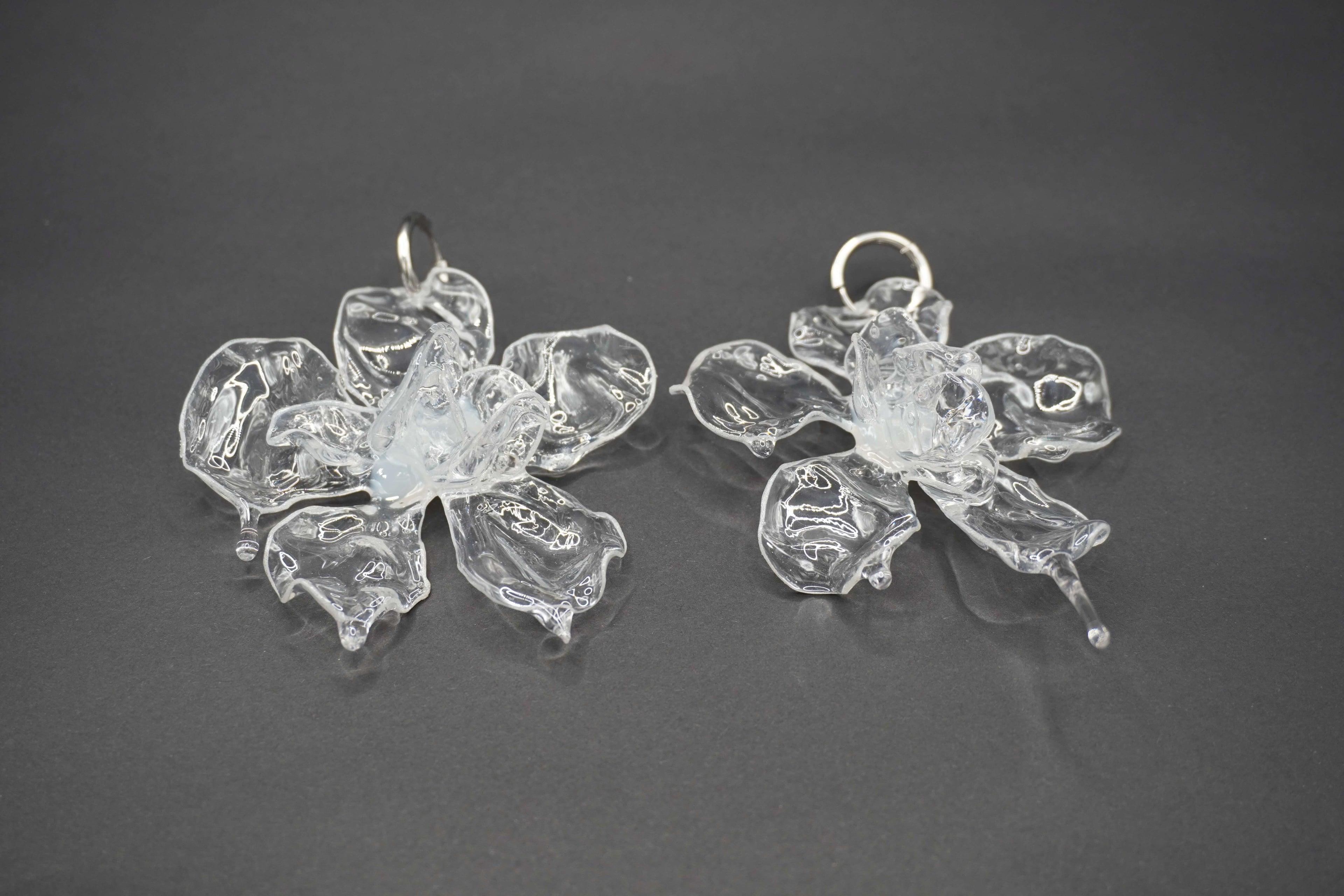 Pendientes XL transparente