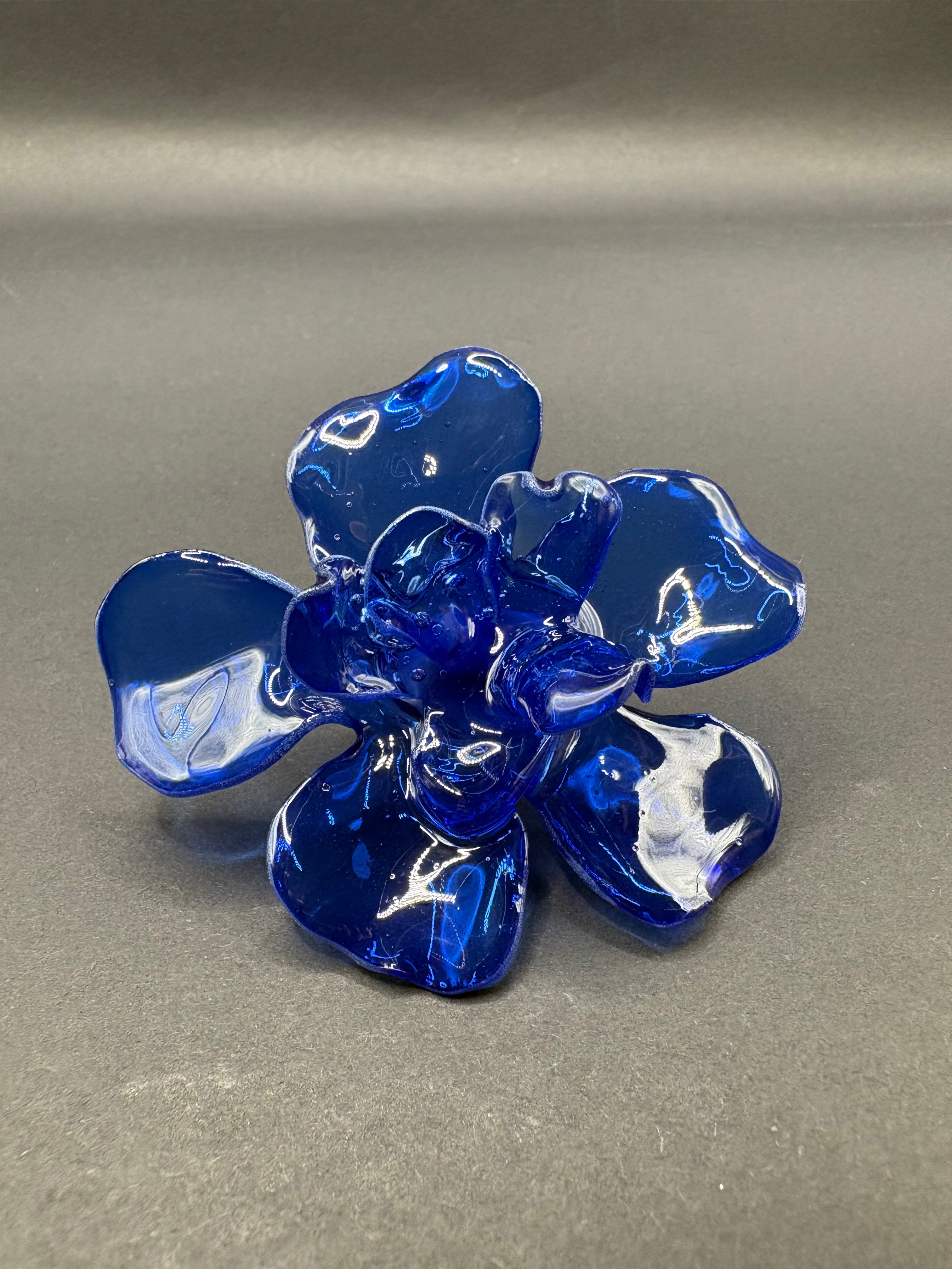Anillo Magnolia azul marino