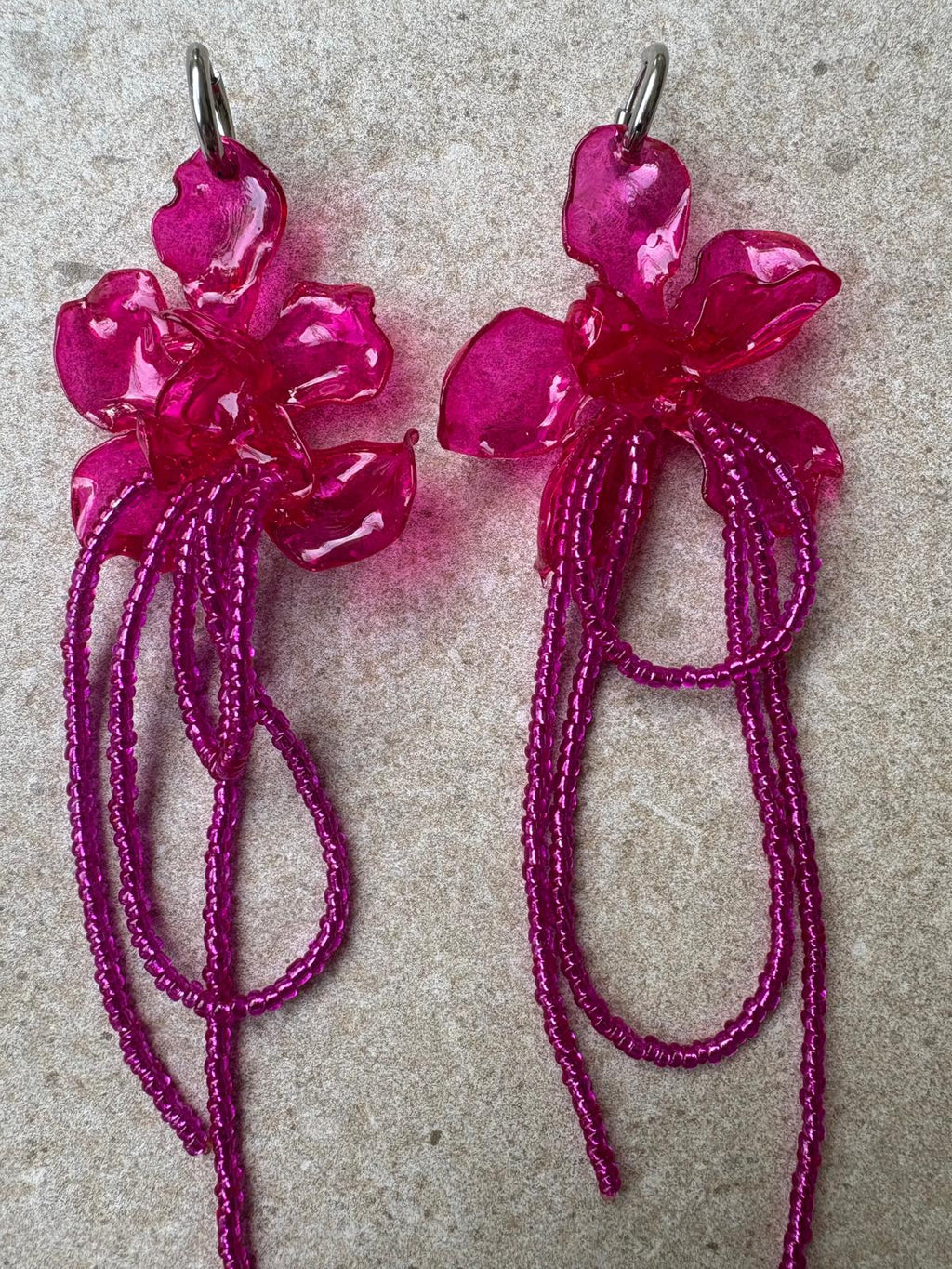 Pendientes_flor_fucsya