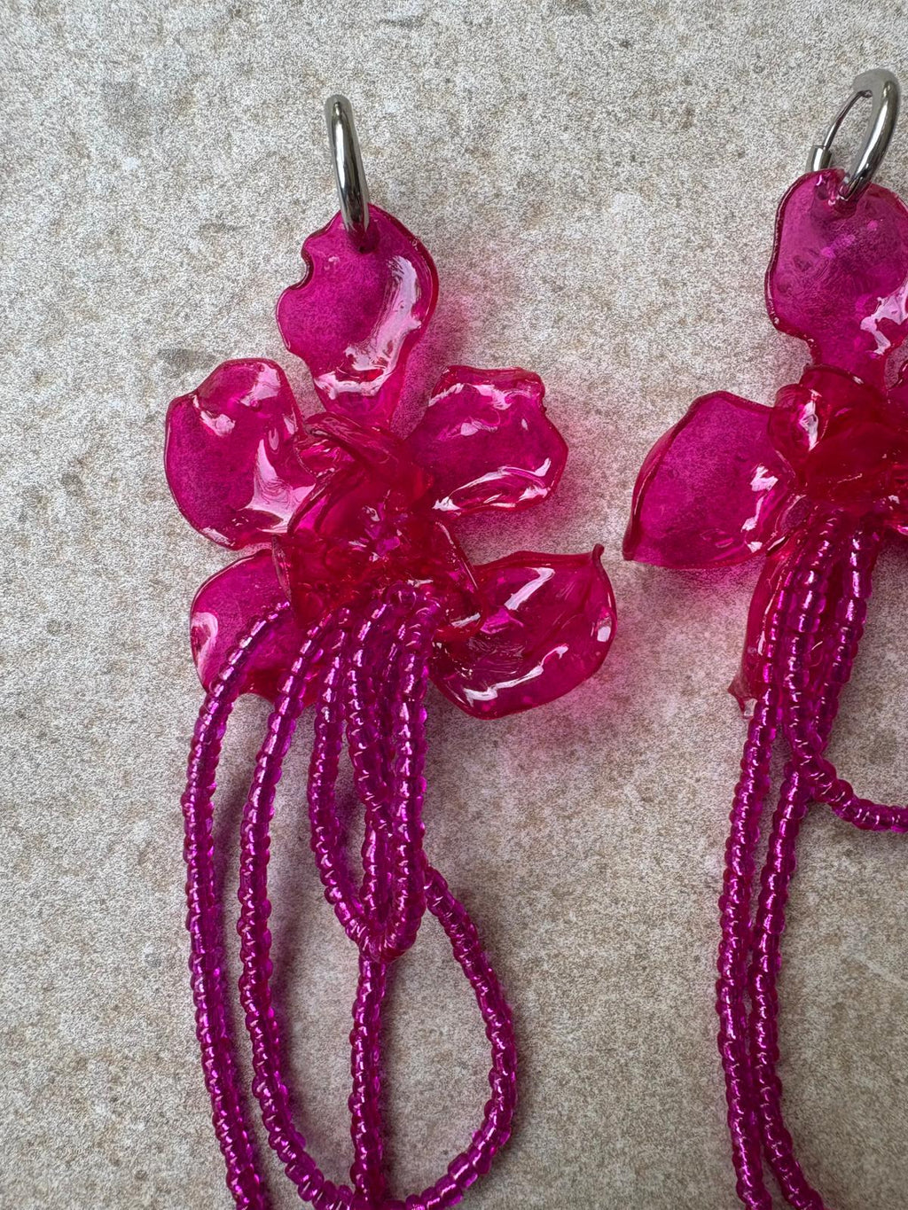 Pendientes_flor_fucsya