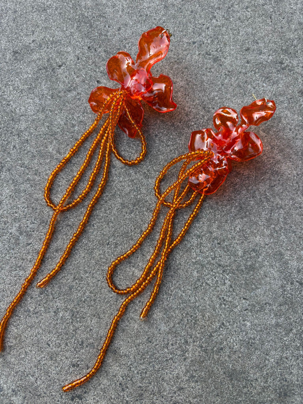 Pendientes_flor_naranja