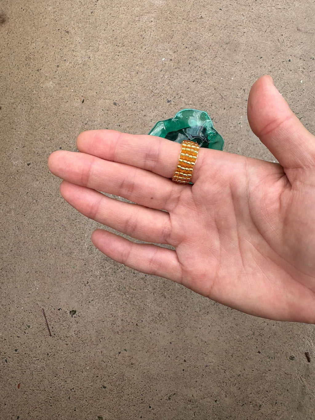 Anillo Zinnia aguamarina