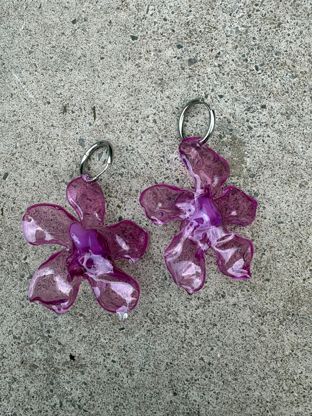 Pendientes Magnolia Rosa