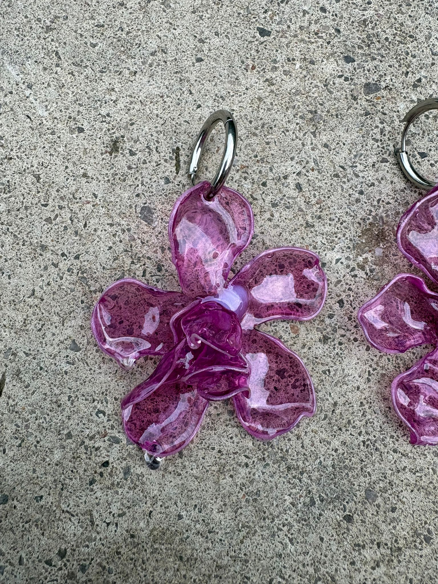 Pendientes Magnolia Rosa