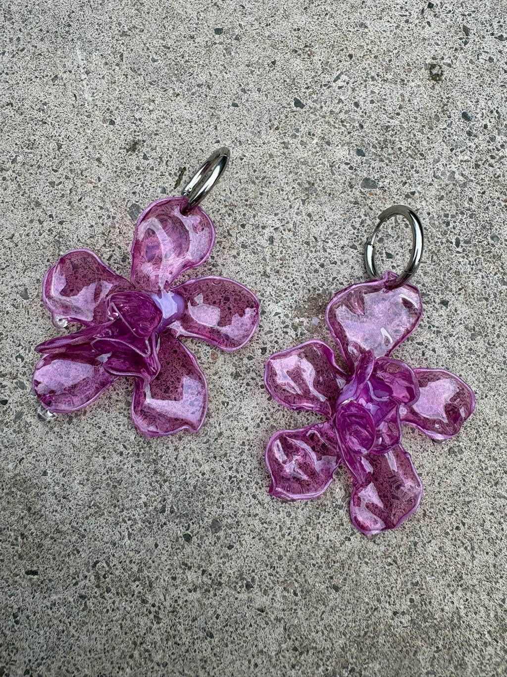 Pendientes Magnolia Rosa