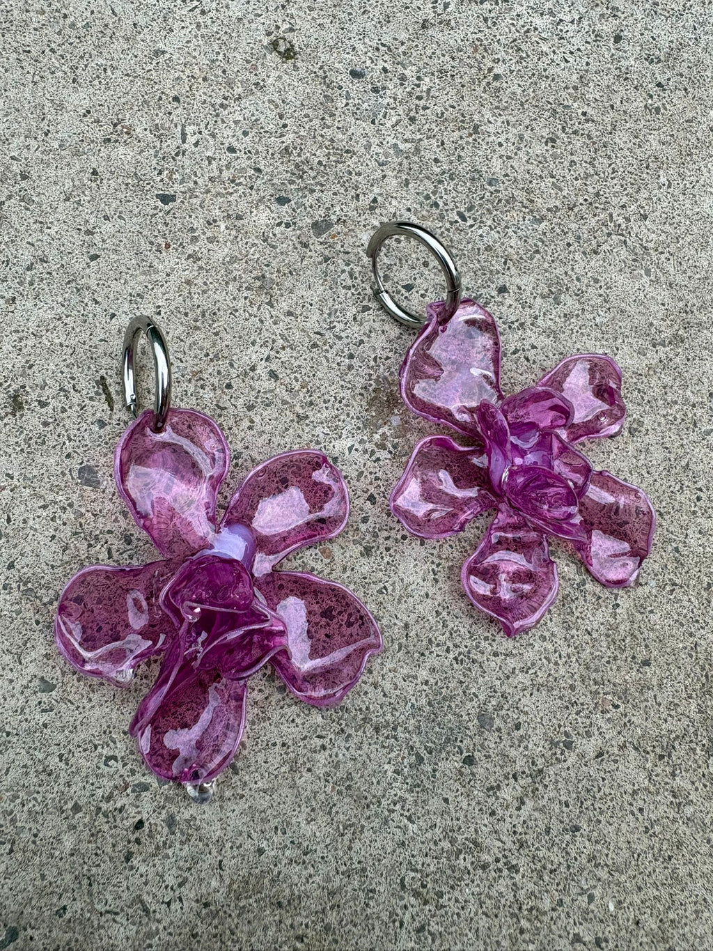 Pendientes Magnolia Rosa