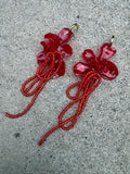 Pendientes Amaranto Rojo