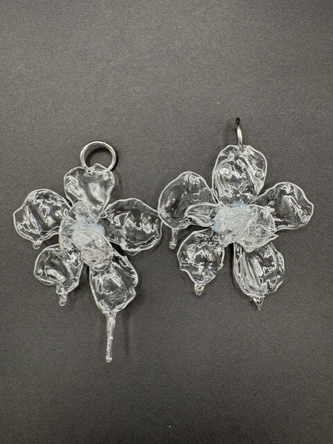 Pendientes XL transparente