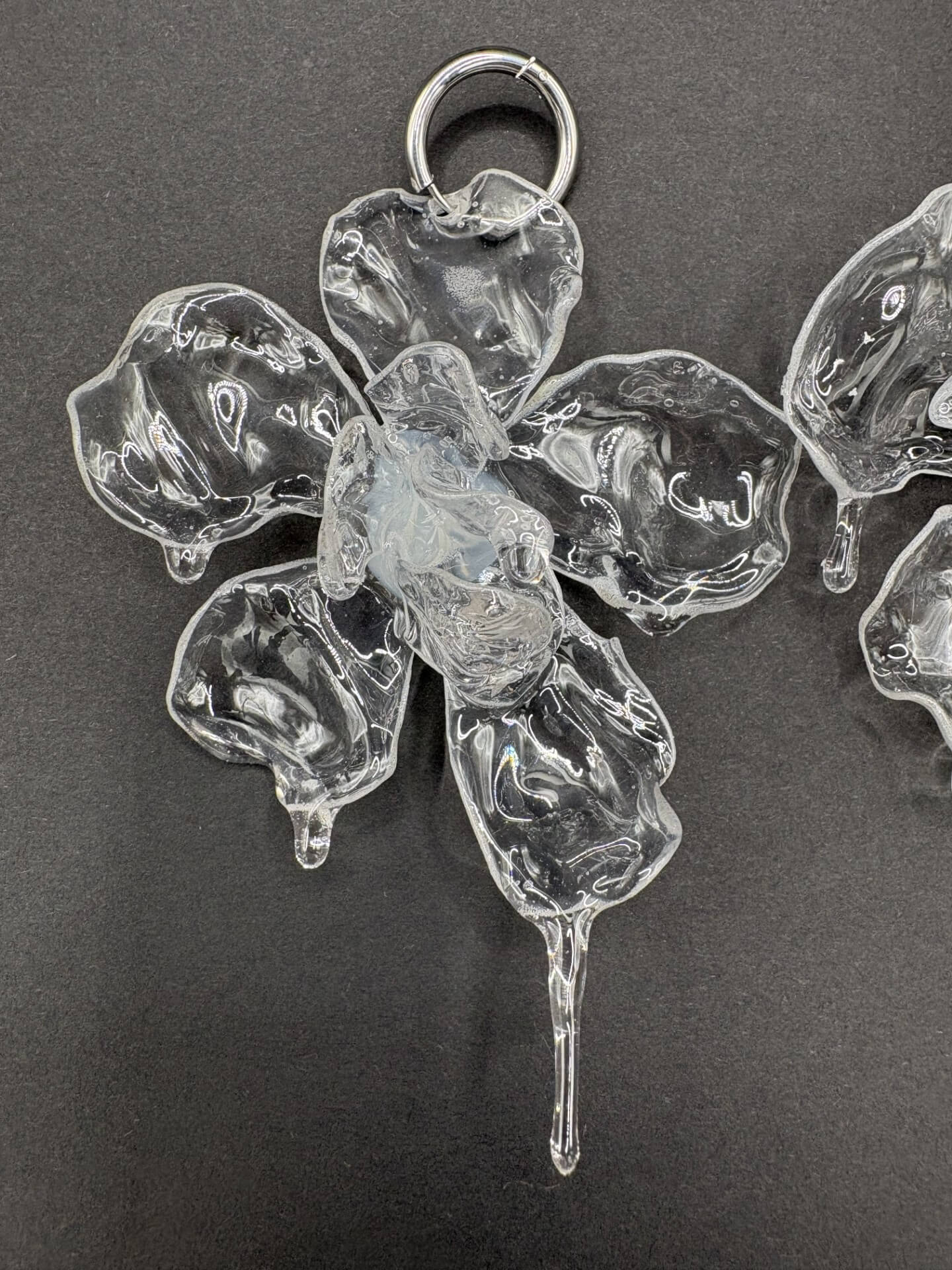 Pendientes XL transparente