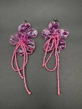 Pendientes Amaranto Rosa