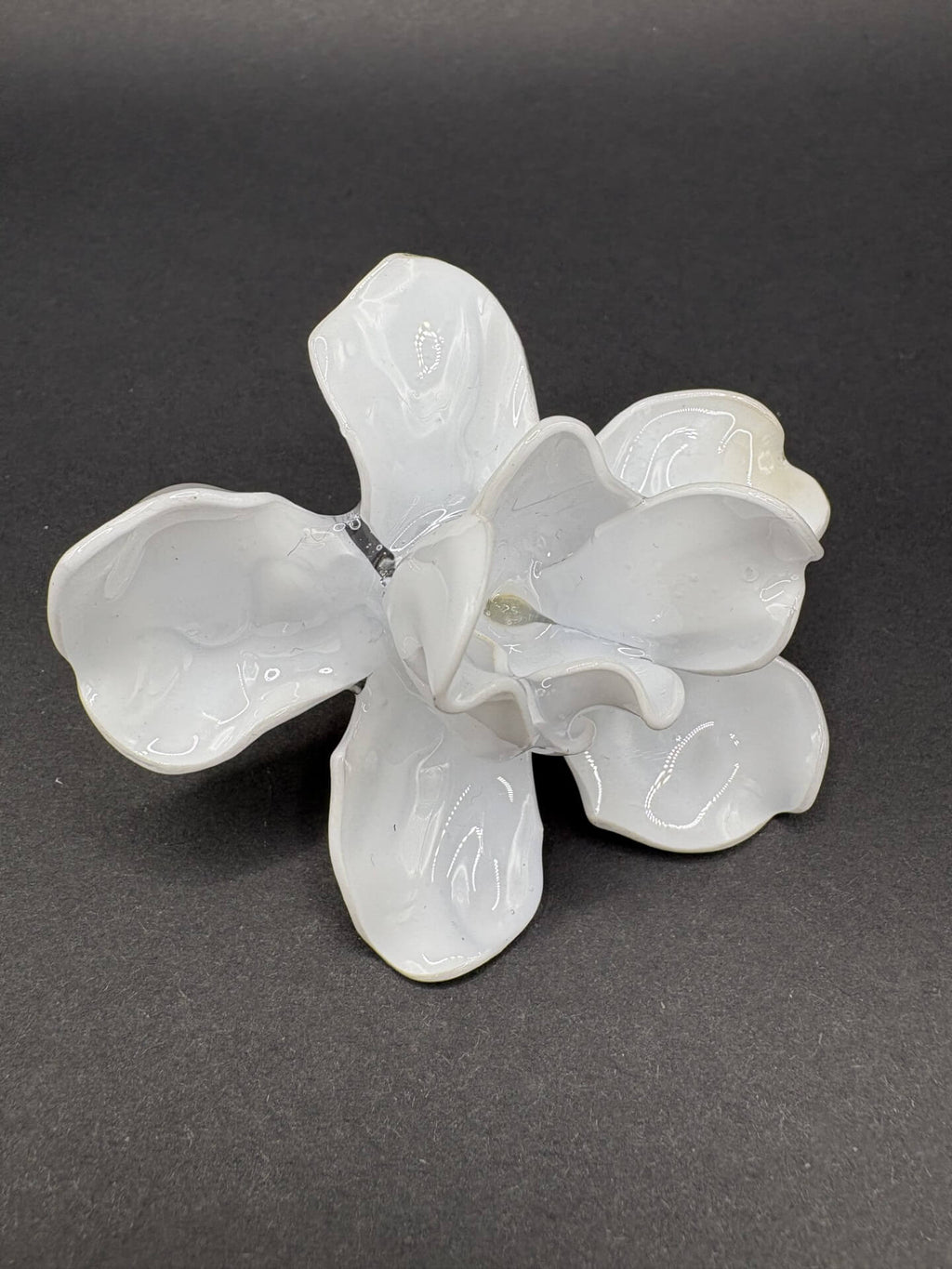 Anillo Magnolia Blanco Opaco