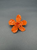 Anillo Magnolia Naranja Opaco