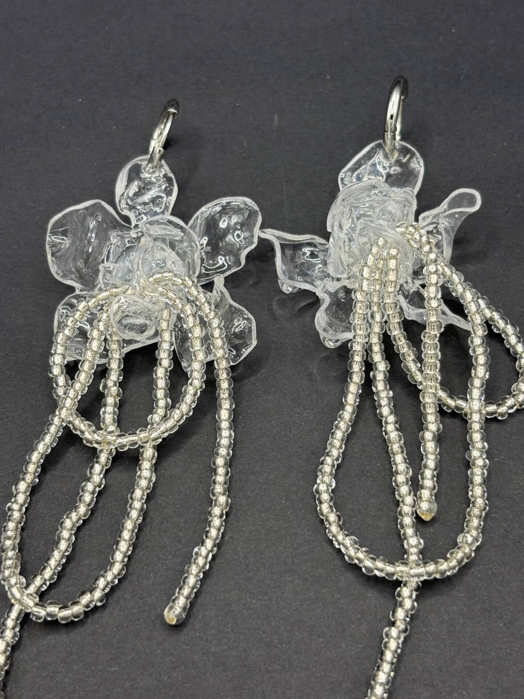 Pendientes Amaranto Transparentes