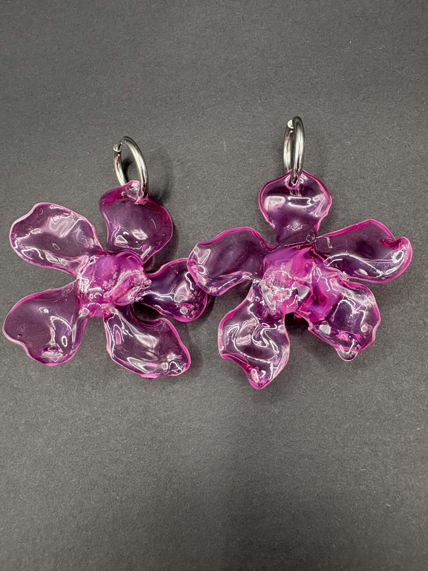 Pendientes Magnolia Rosa