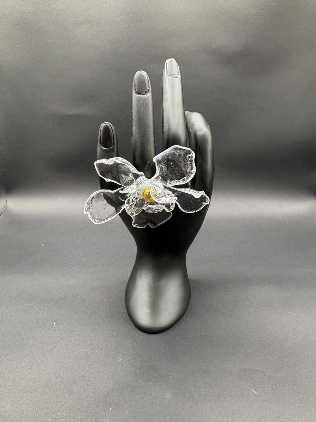 Anillo Caléndula transparente